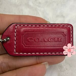 2" y2k COACH Vintage Fob Bag Charm Hang tag Hangtag